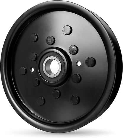 Flat Idler Pulley AM106627 AM121602 AUC16698 for John Deere 48" Deck X320 GT235 Z445