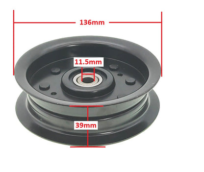 Flat Idler Pulley 196104 for Husqvarna Craftsman Poulan 532196104 532197380