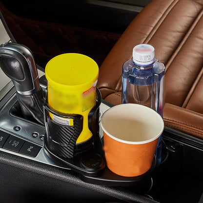 Foldable Car Drinking Bottle Holder 360 Degrees Rotatable Coffee Cup Stand Bracket