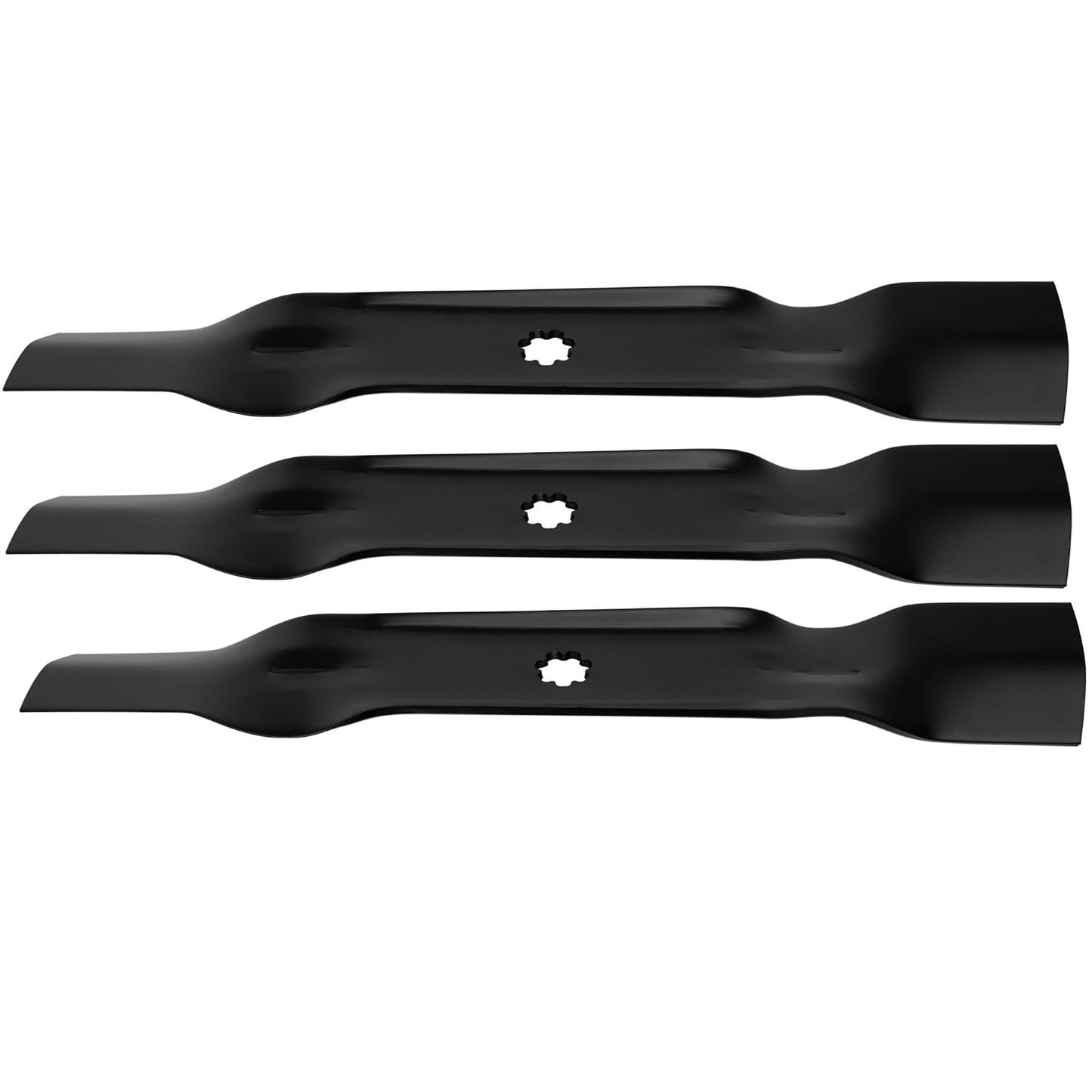 3PCS High Lift Blades Replace JOHN DEERE GX21784 GX21785 GX21786 GY20852