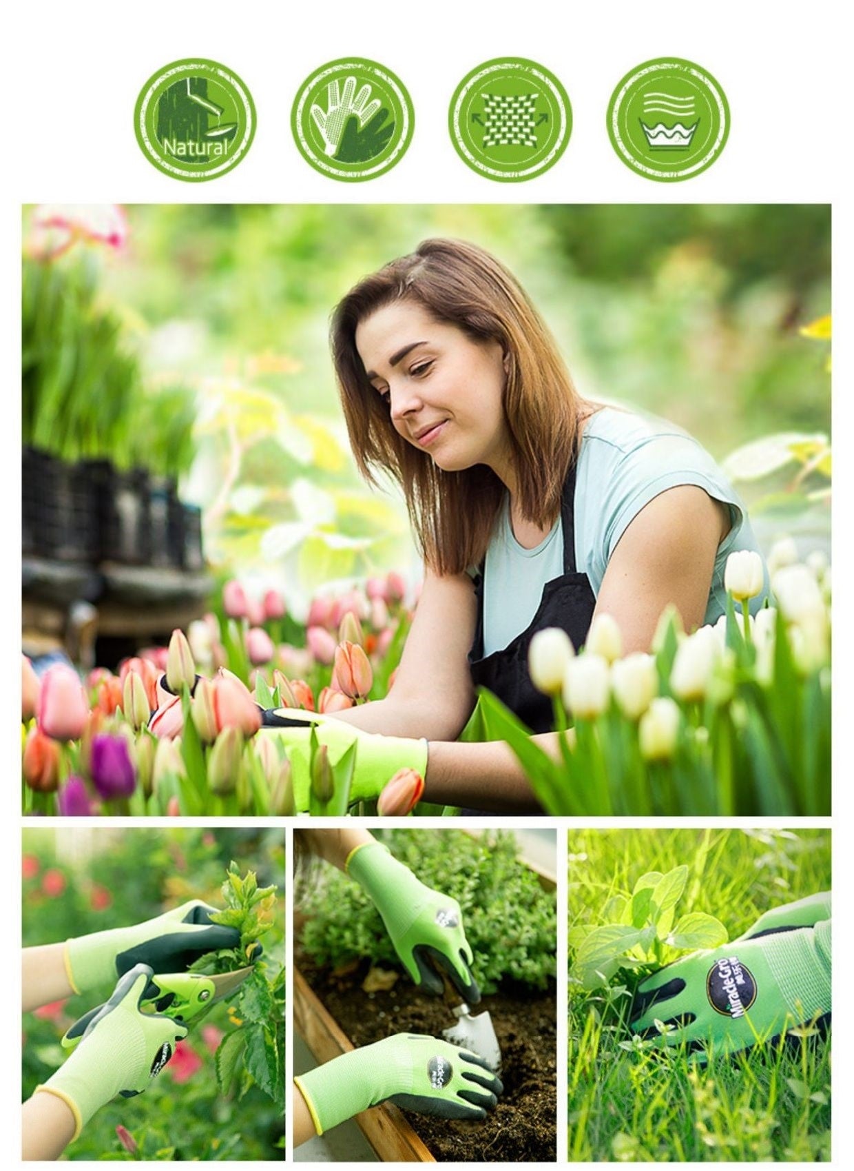 American brand Miracle-Gro® Professional Gardening Protective Gloves