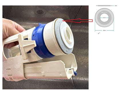 Flat gasket / Seating Washer for Geberit-style flush valve for exposed and concealed cistern