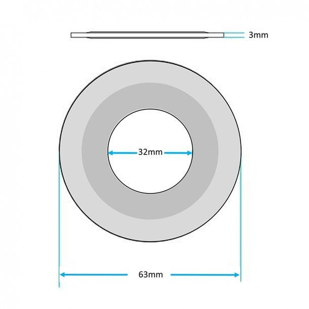 Flat gasket / Seating Washer for Geberit-style flush valve for exposed and concealed cistern