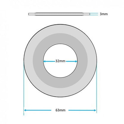 Flat gasket / Seating Washer for Geberit-style flush valve for exposed and concealed cistern
