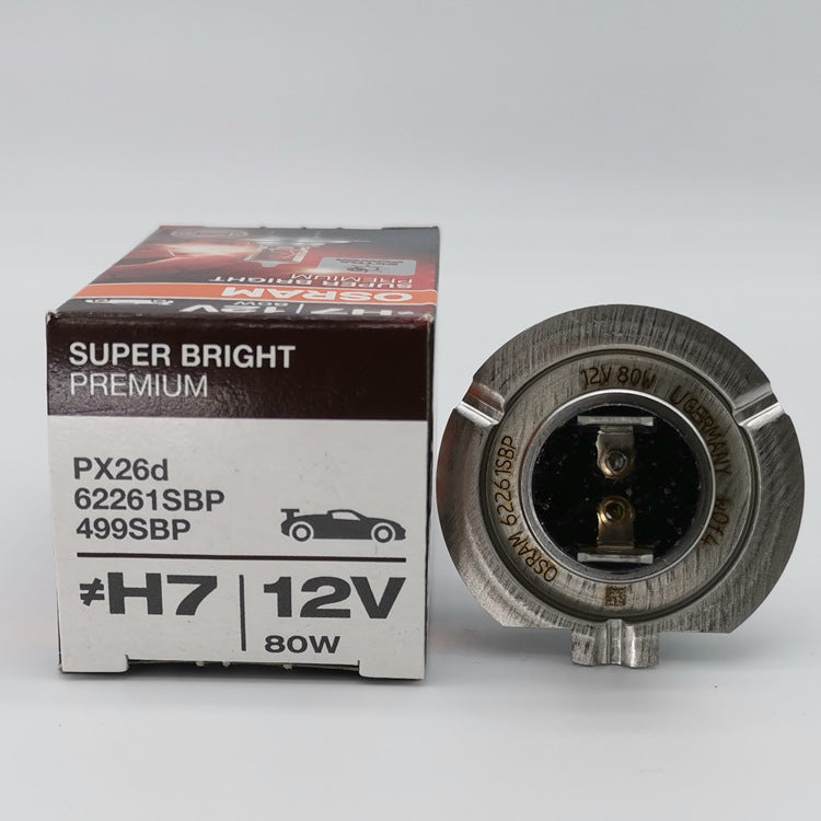 1 pc Made in Germany Osram Super Bright Premium Globe headlight bulb - H7, 12V, 80W, 62261SBP