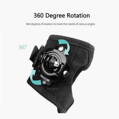 360 Degree Rotation Wrist Hand Strap Band Holder Mount For GoPro