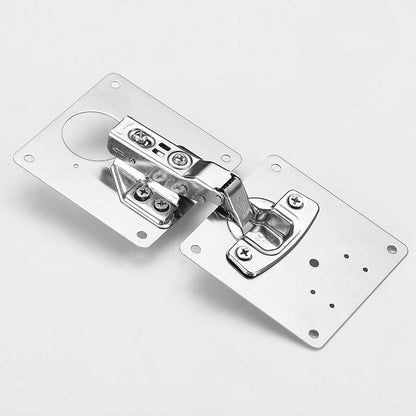 Cabinet Door Hinge Repair Plate with screws