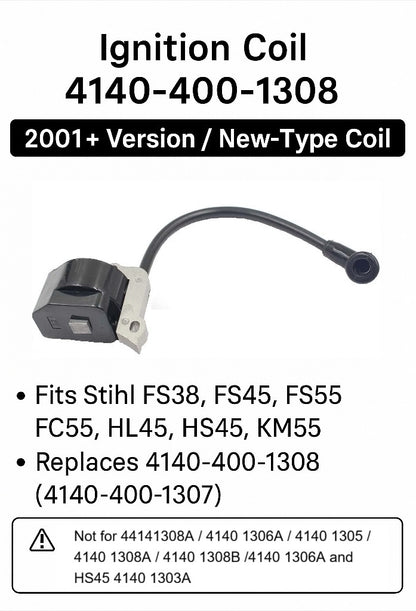 Ignition Coil for Stihl FC55 FS38 FS45 FS55 HL45 HS45 KM55(after 2001 ONLY)