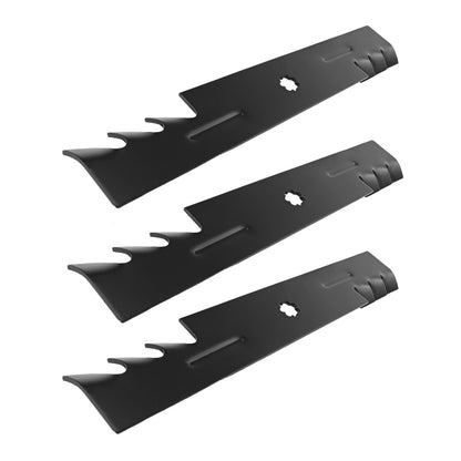 3PCS High Lift Blades Replace JOHN DEERE GX21786 GX21784 GX21785 GY20852