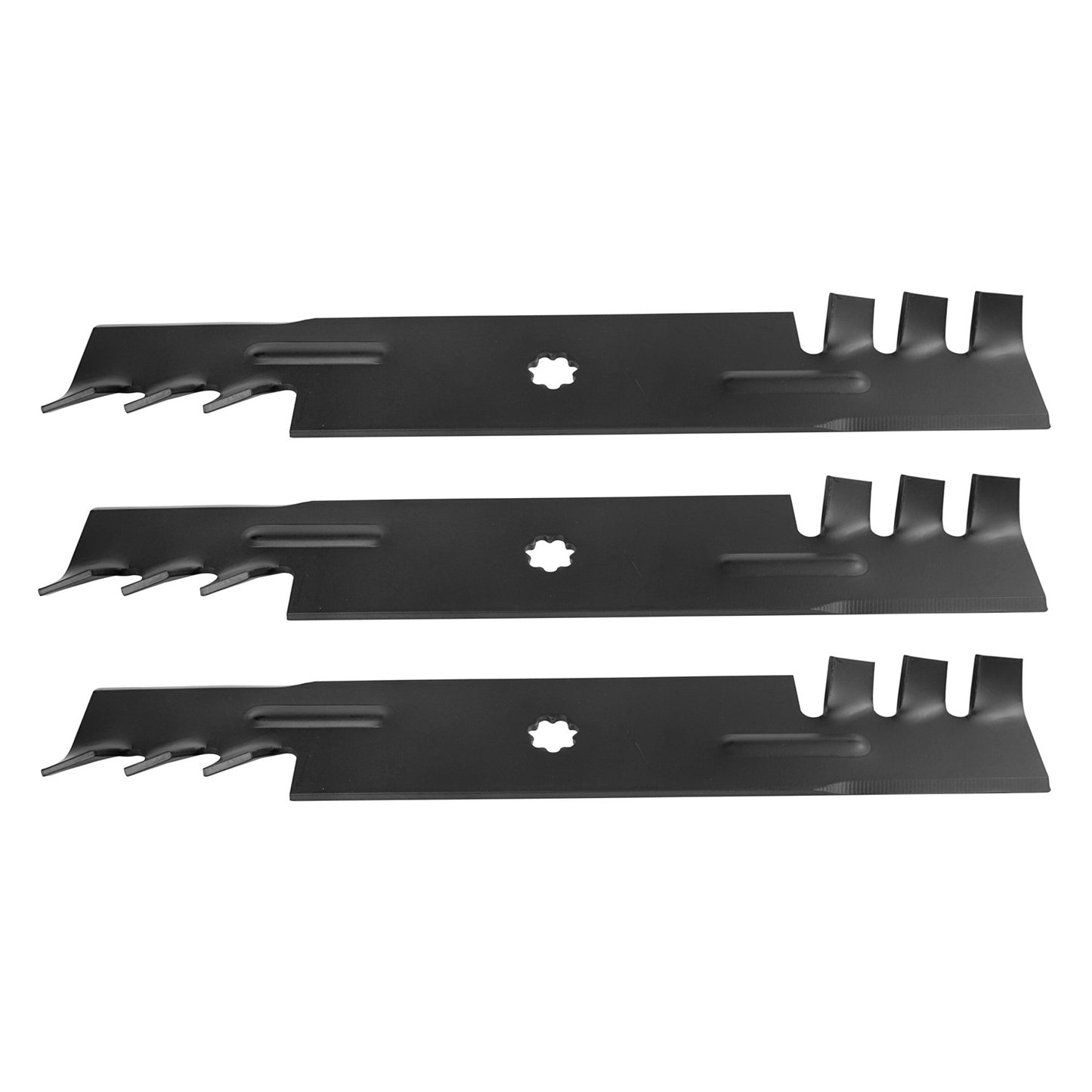 3PCS High Lift Blades Replace JOHN DEERE GX21786 GX21784 GX21785 GY20852