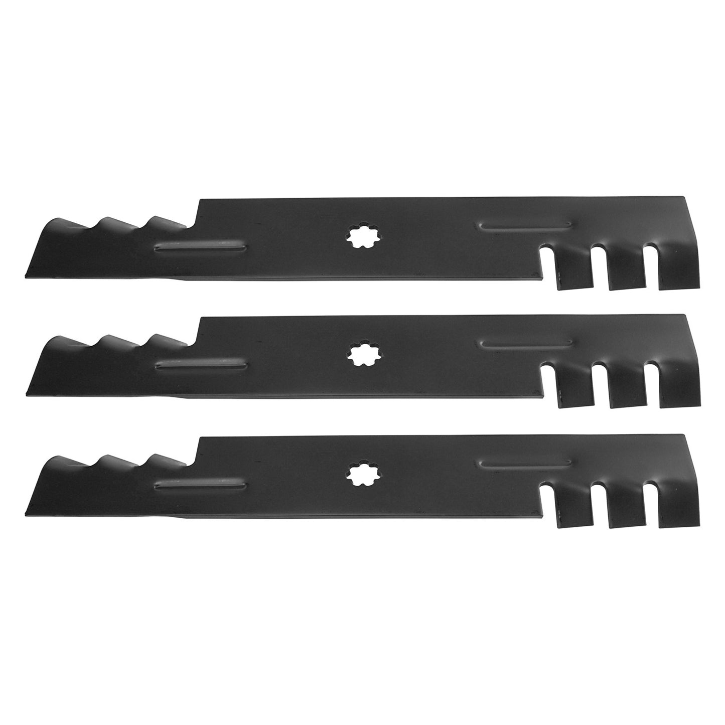 3PCS High Lift Blades Replace JOHN DEERE GX21786 GX21784 GX21785 GY20852