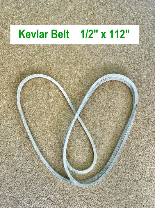 Kevlar Primary Deck Belt 165632 for Husqvarna Trans Belt / John Deere 1/2" X 112"