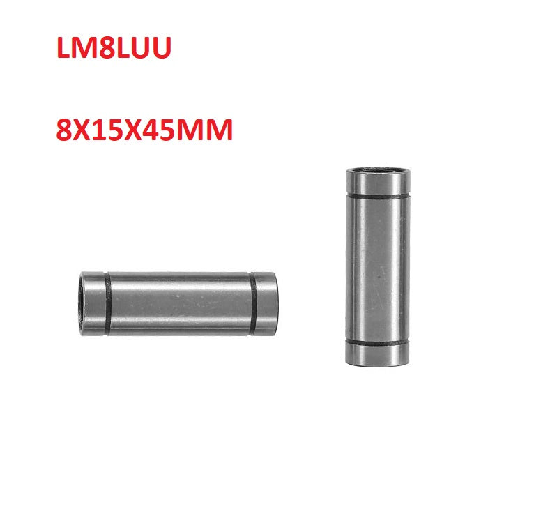 1pc LM8LUU cylinder carbon steel linear motion bearing 8x15x45mm