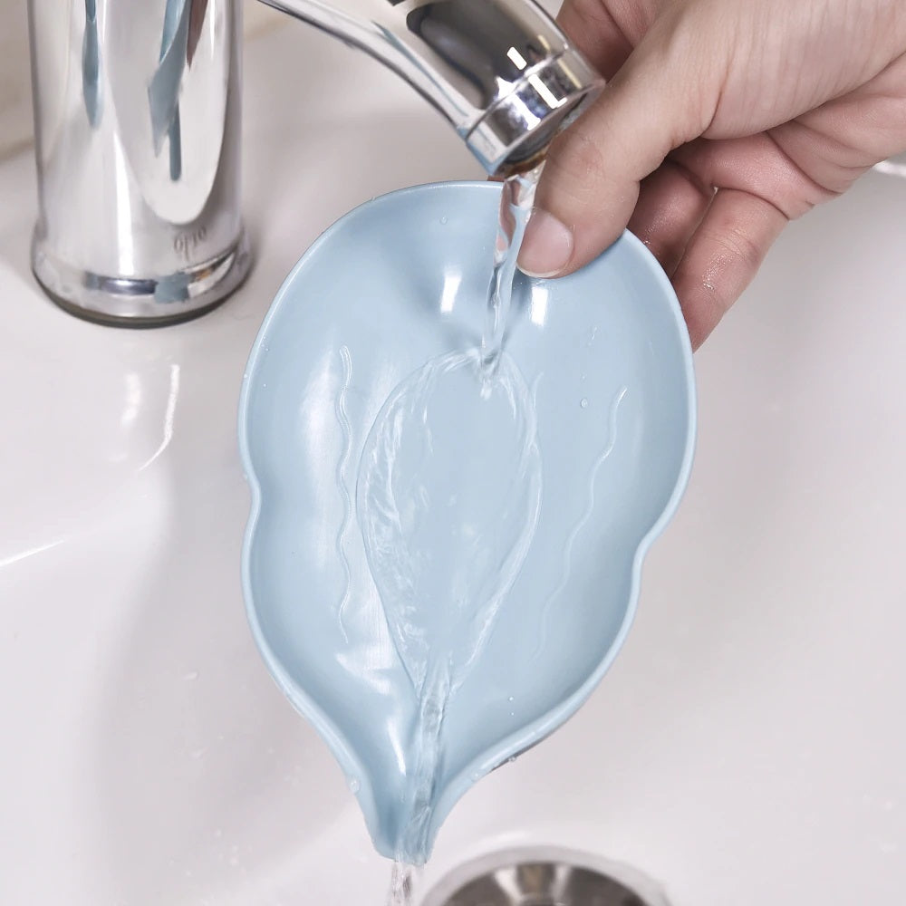 Leaf Shape Soap Box Drain Soap Holder