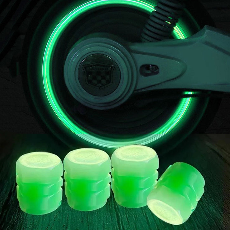 4pcs Universal Luminous Tyre Valve Cap for Car and Motorcycle Bike