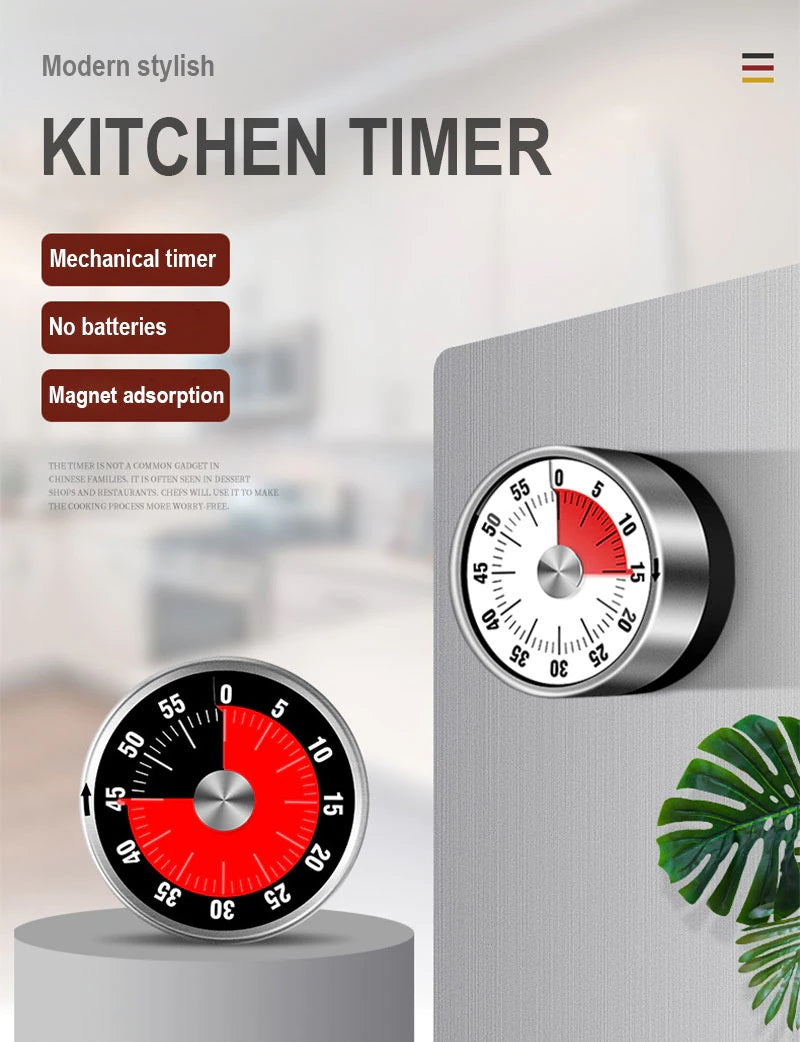 Magnetic Mechanical 60 Minutes Kitchen timer Cooking timer – TradeKiwi ...