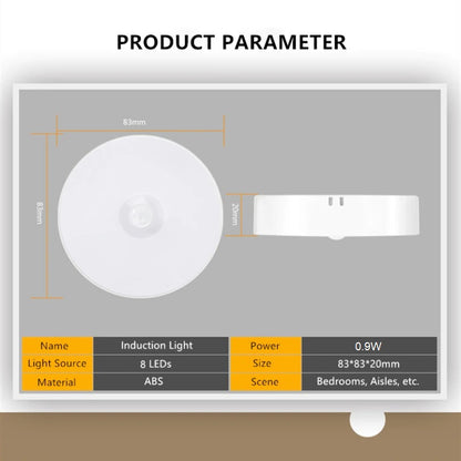 Magnet mount LED Human Body Induction Night Light