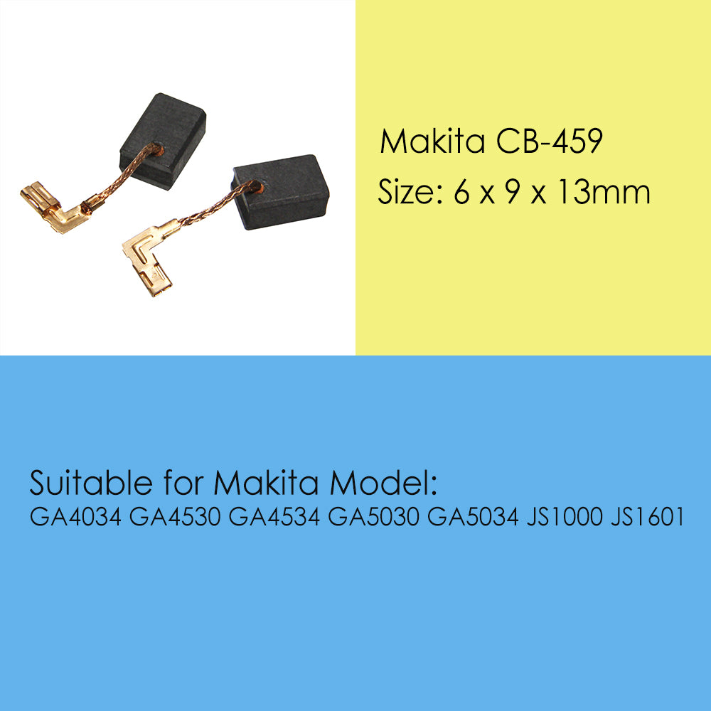 1 Pair Genuine Makita CB459 Carbon Brushes