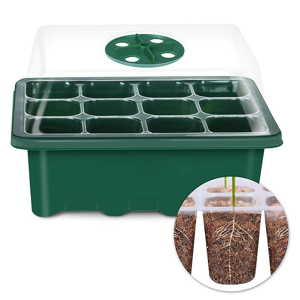 Mini Greenhouse with Seedling Tray including air vent for temperature control