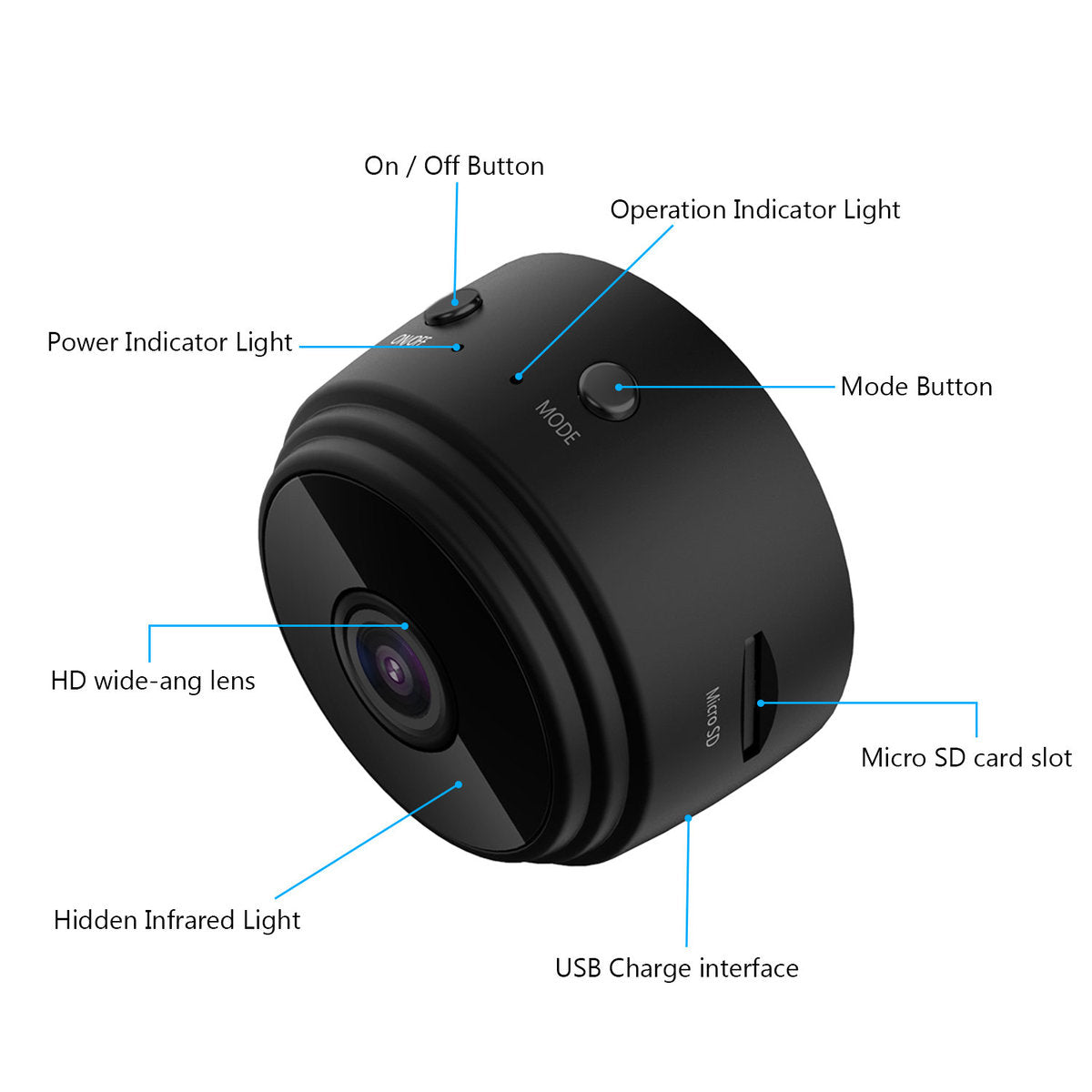 Mini Magnetic Wifi Camera 1080P IP Camera smart Home Security