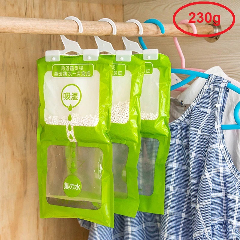 230g Hanging Wardrobe Interior Dehumidifier Moisture Absorber