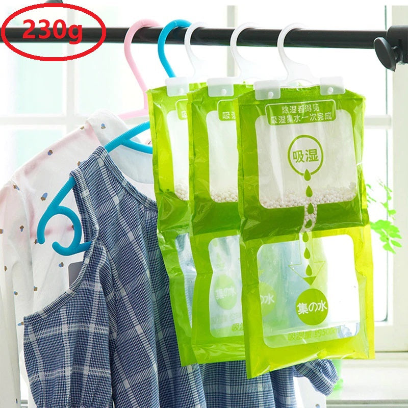 230g Hanging Wardrobe Interior Dehumidifier Moisture Absorber