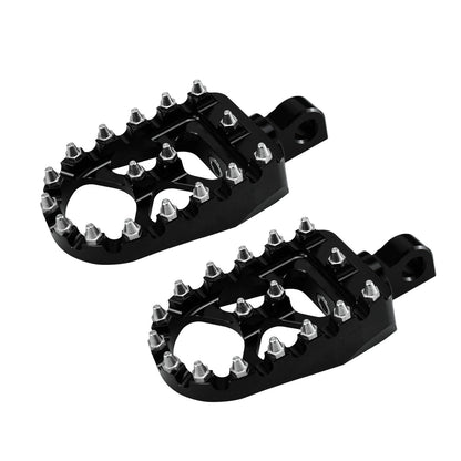 100% Brand New Motorcycle Footpegs - Black/Silver