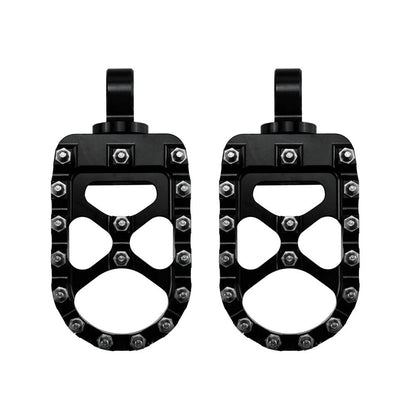 100% Brand New Motorcycle Footpegs - Black/Silver