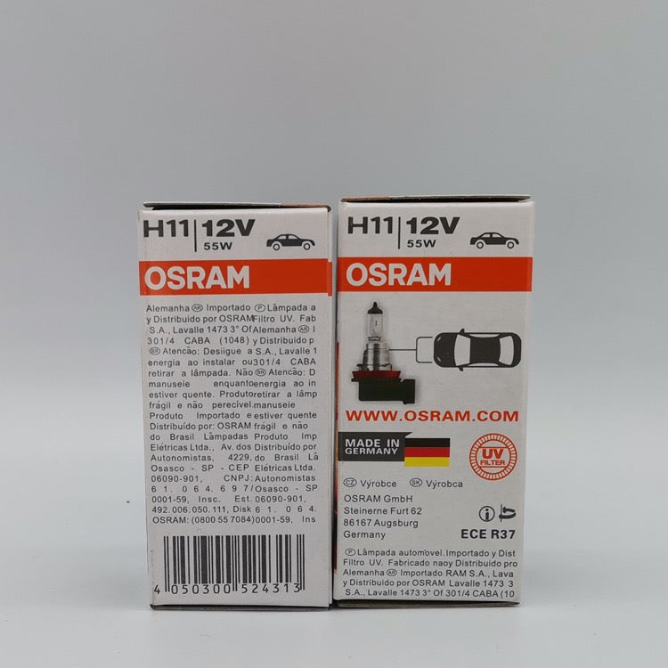 Made in Germany Osram Halogen Globe headlight bulb - H11, 12V, 55W, 64211