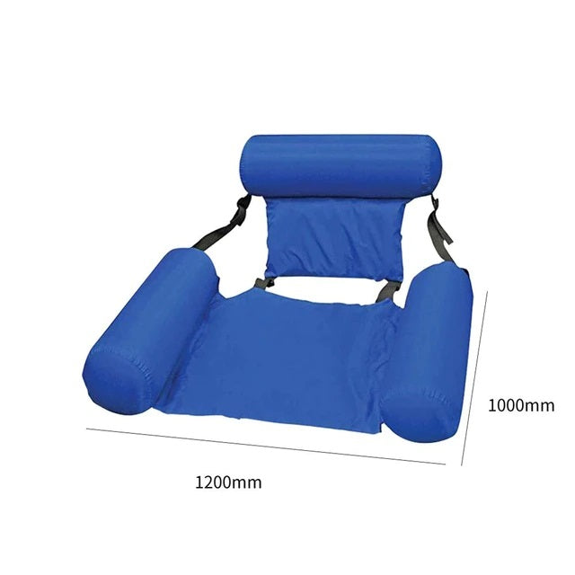 Inflatable Floating Air Mattresses Pool Lounger Chair - Blue