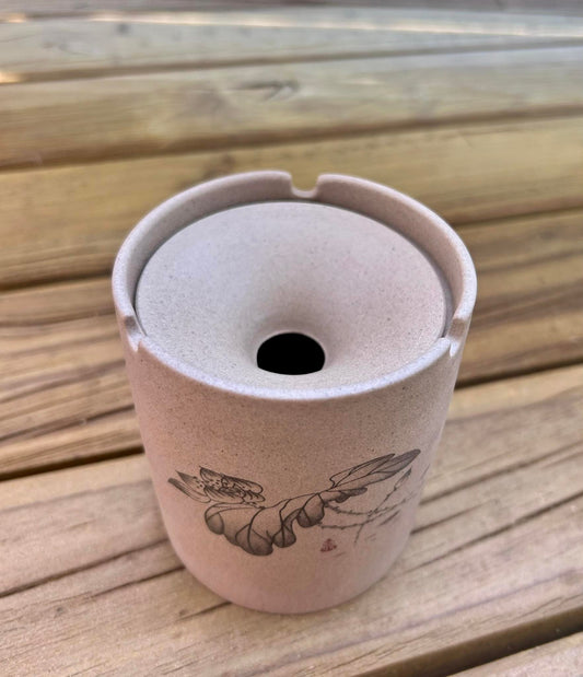 Pottery Ashtray with windshield