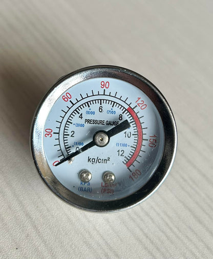 0-180PSI Pressure gauge 0-12 BAR