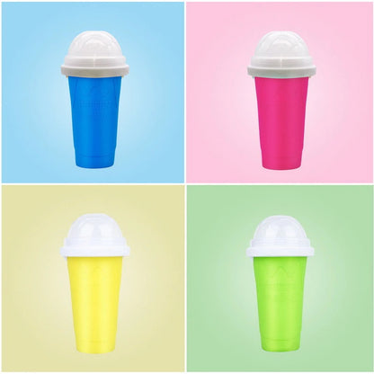 Quick-Frozen Slushy Maker Cup Squeeze Smoothie Shake Cups