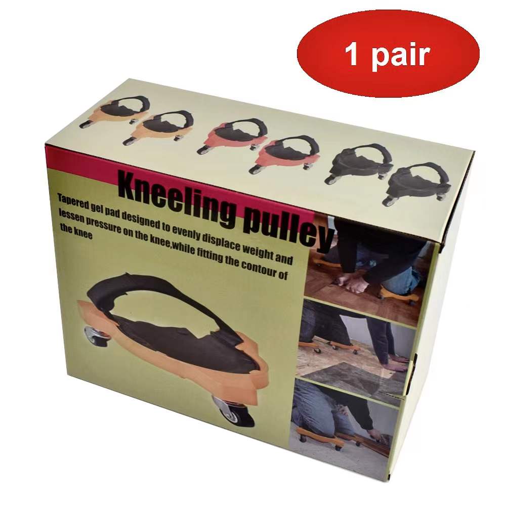 1 pair of Rolling Knee Protection Pad With Wheels and Built-in Foam Padded Cushions