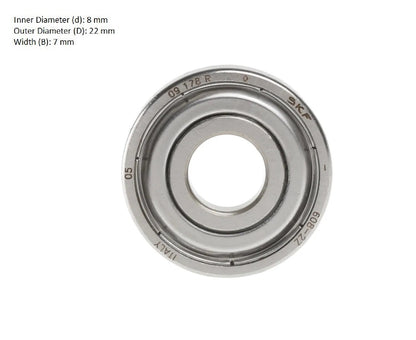 Genuine SKF 608-2Z Skate Scooter skateboard bearing 8mm x 22mm x 7mm