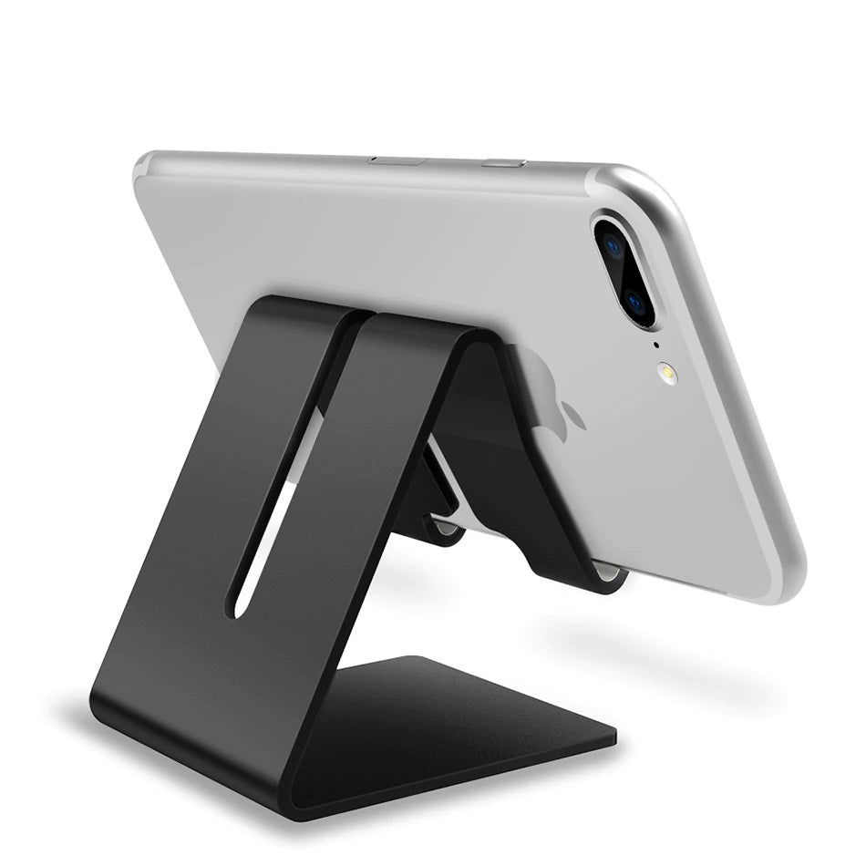 Aluminum Metal Smartphone Desk Stand - Silver