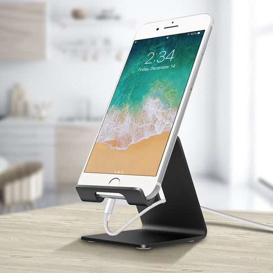 Aluminum Metal Smartphone Desk Stand - Silver