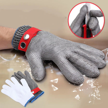 1 Pcs Anti - Cut Resistant Stainless Steel Glove - Blue