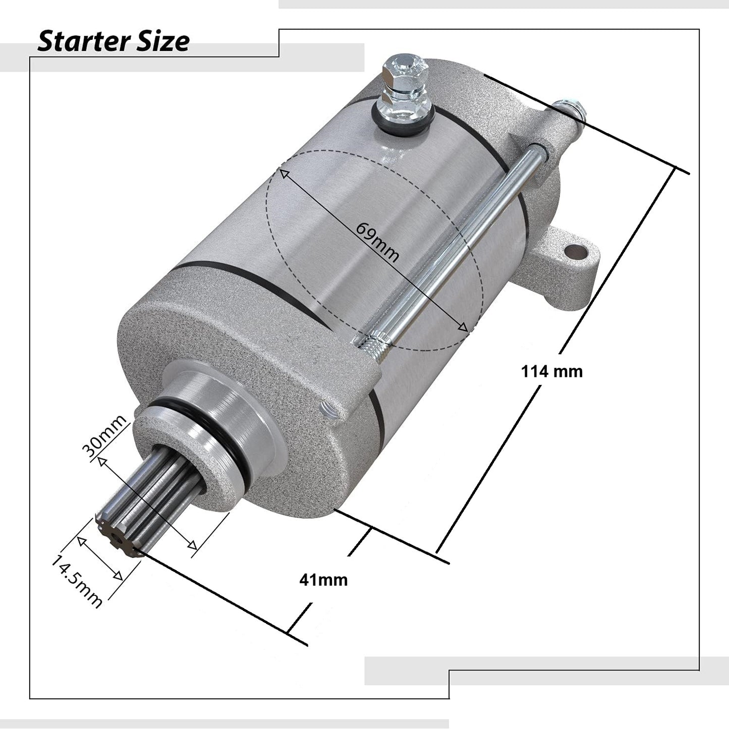 Starter Motor for Yamaha GRIZZLY YFM450 YFM600 KODIAK YFM400