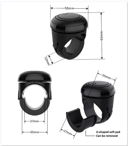 360 Degree Rotation Steering Wheel Spinner Knob Booster