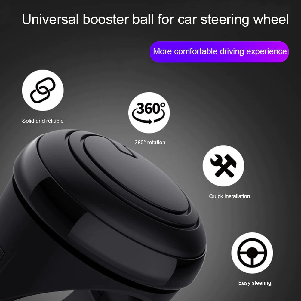 360 Degree Rotation Steering Wheel Spinner Knob Booster