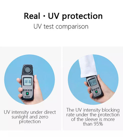 1 pair Unisex Outdoor Anti-UV Arm Sleeves Sunscreen Sleeves