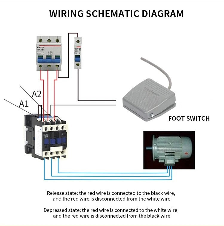 TFS-201 FootSwitch Pedal Switch Treddle switch Alarm Emergency Panic Switch