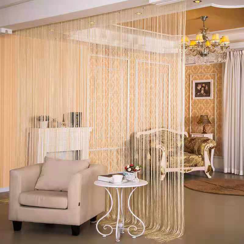 String Curtain Tassel Decoration Door Curtain Fly Screen Room Window Divider  -  1M x 2M