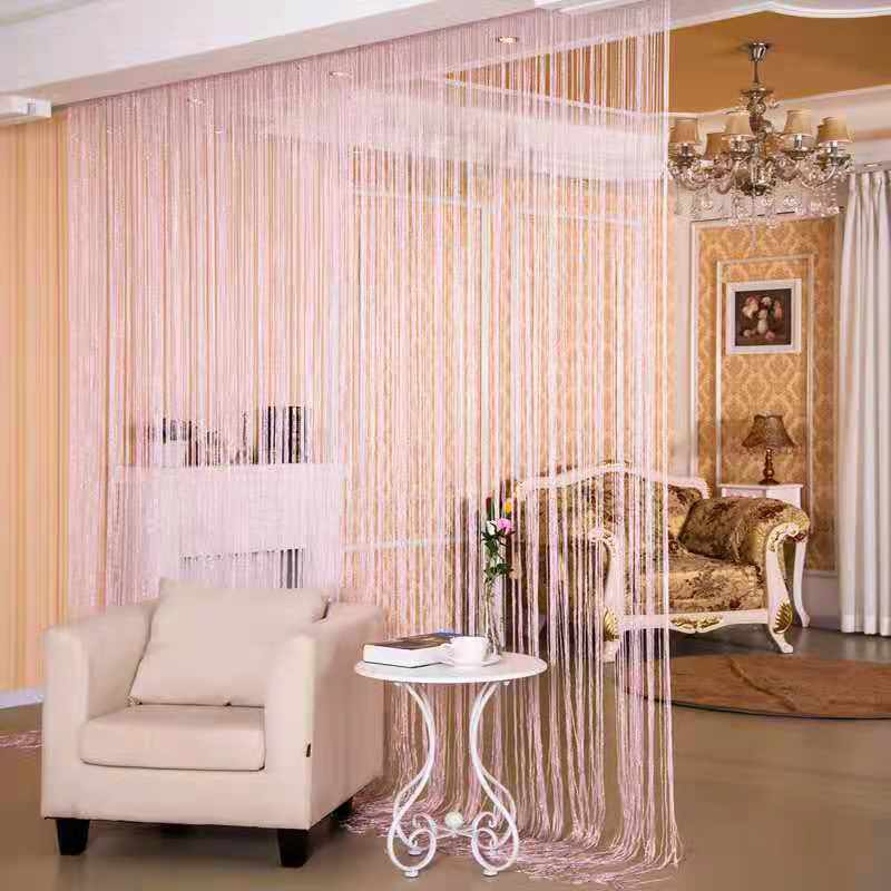 String Curtain Tassel Decoration Door Curtain Fly Screen Room Window Divider  -  1M x 2M