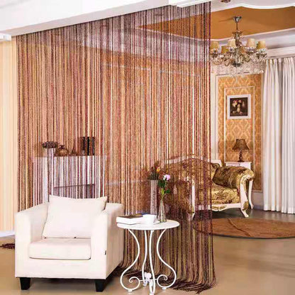 String Curtain Tassel Decoration Door Curtain Fly Screen Room Window Divider  -  1M x 2M