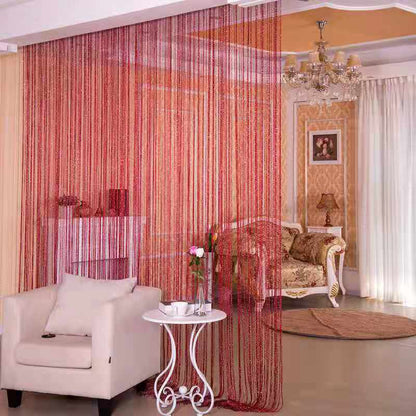 String Curtain Tassel Decoration Door Curtain Fly Screen Room Window Divider  -  1M x 2M