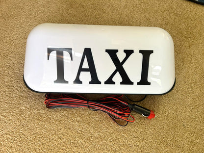 Ready to Plug in 12V DC Magnetic Taxi Roof Top Sign Light