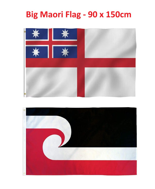 2 Large size Maori Flags - 90x150cm