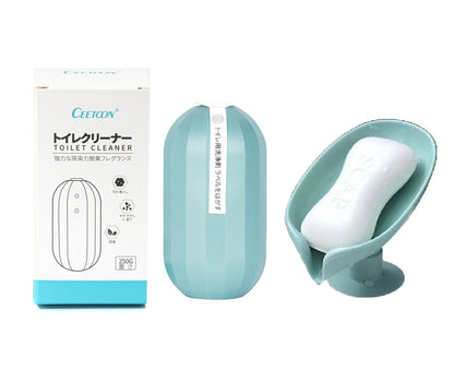 Long-lasting Toilet Cleaning Gel Toilet Cleaner Toilet Blue + Soap Holder